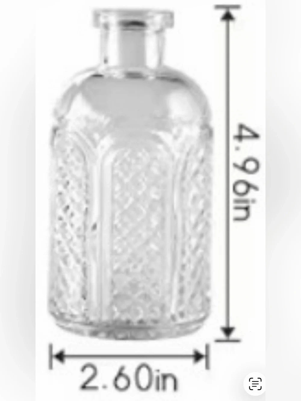 Clear Glass Decorative Bud Vase Trio